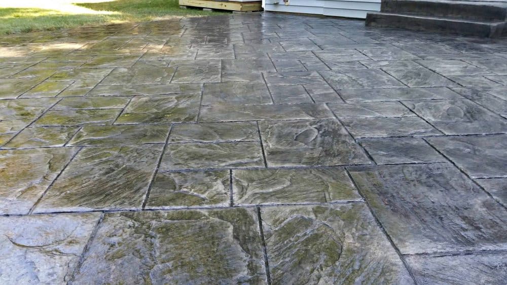 ashlar slate stamped concrete pattern